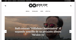 Desktop Screenshot of neverstopmusic.com
