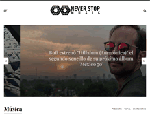 Tablet Screenshot of neverstopmusic.com